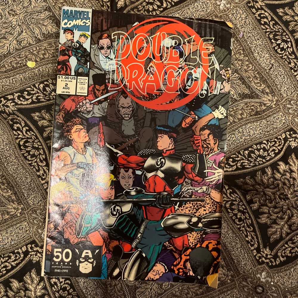 Marvel Comic Book Double Dragon #2 AUG 1991 Volume 1